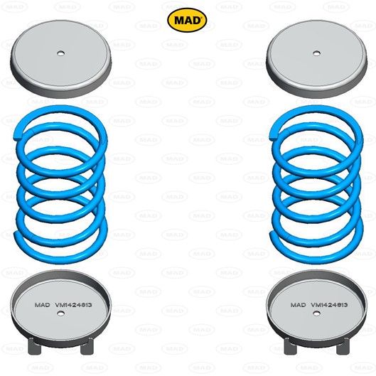 MAD Suspension Auxiliary Coil Springs VAUXHALL Movano Mk II/B (X62)