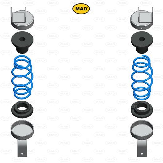 MAD Suspension Auxiliary Coil Springs SUZUKI Vitara ET.TA.TD
