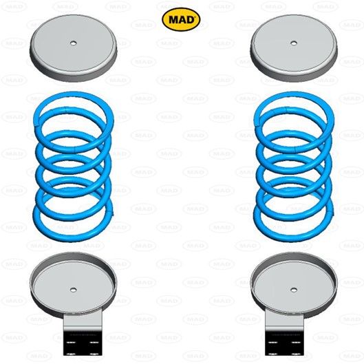 MAD Suspension Auxiliary Coil Springs RENAULT Master III (FV)