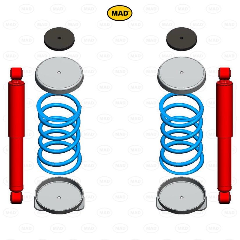 MAD Suspension Special Duty Coil Springs PEUGEOT Boxer Y. 250. 290