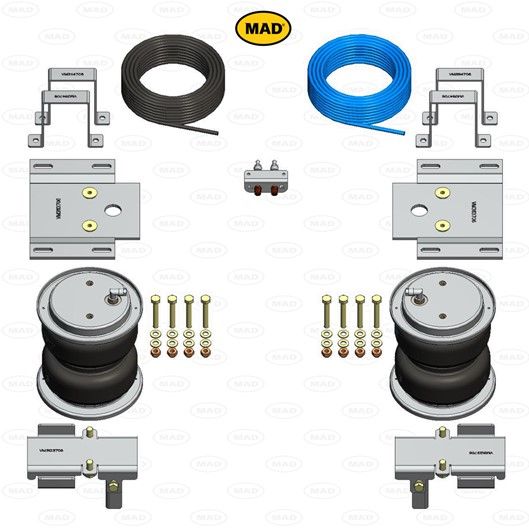 MAD Suspension Air Master Basic NISSAN Navara / NP 300 D40