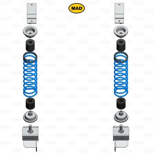 MAD Suspension Auxiliary Coil Springs RENAULT Kangoo KC0/1