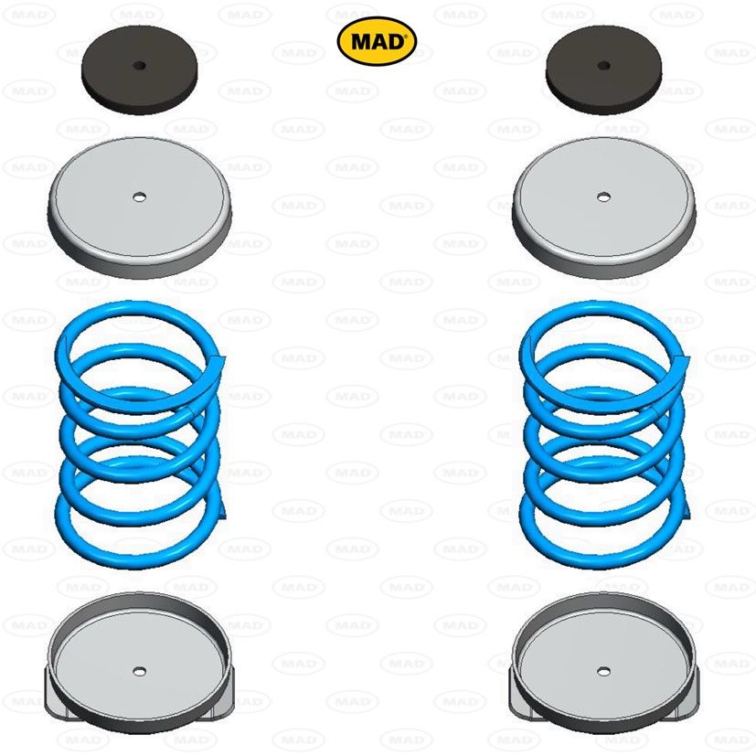 MAD Suspension Auxiliary Coil Springs OPEL Movano C (U9)