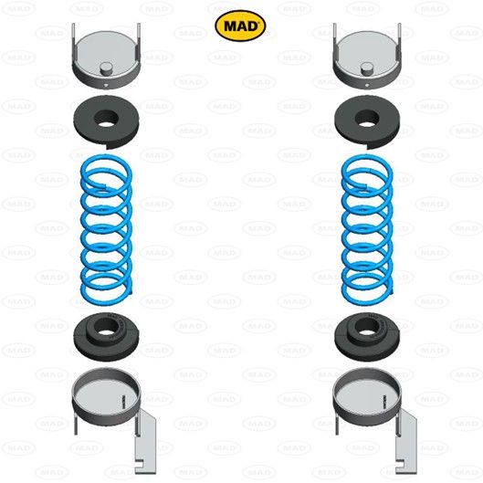 MAD Suspension Auxiliary Coil Springs NISSAN NV 200