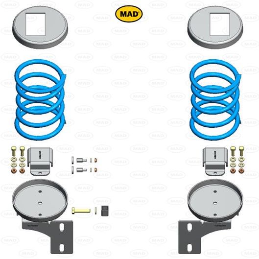 MAD Suspension Auxiliary Coil Springs MERCEDES-BENZ Sprinter 907 (511 / 519)