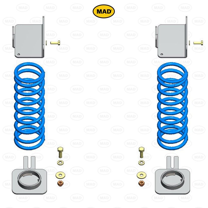 MAD Suspension Auxiliary Coil Springs MERCEDES-BENZ Sprinter 907. 3.5-4.5t