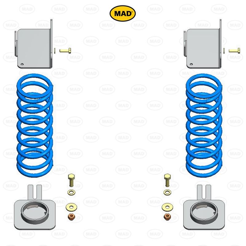 MAD Suspension Auxiliary Coil Springs MERCEDES-BENZ Sprinter 907. 3.5-4.5t