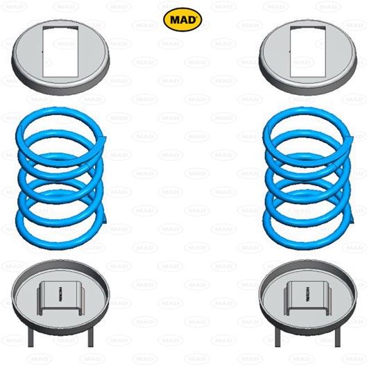 MAD Suspension Auxiliary Coil Springs MERCEDES-BENZ Sprinter 910
