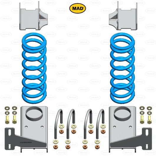 MAD Suspension Auxiliary Coil Springs MERCEDES-BENZ Sprinter 906 (OK. KA. AC) 30-35