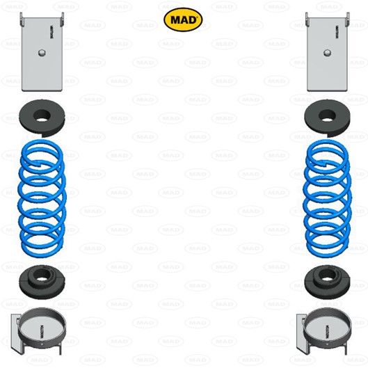 MAD Suspension Auxiliary Coil Springs ISUZU D-max II (TFR.TFS)