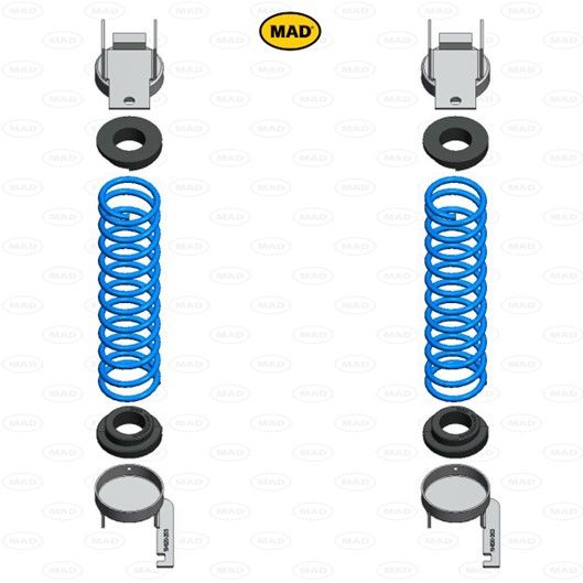 MAD Suspension Auxiliary Coil Springs ISUZU D-max I (TFR.TFS.TRF)