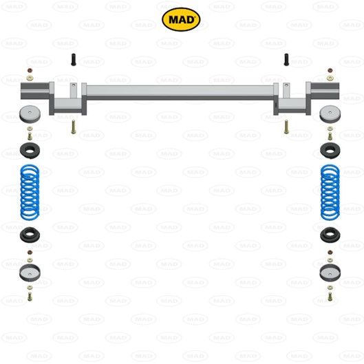 MAD Suspension Auxiliary Coil Springs MERCEDES-BENZ Vito 638