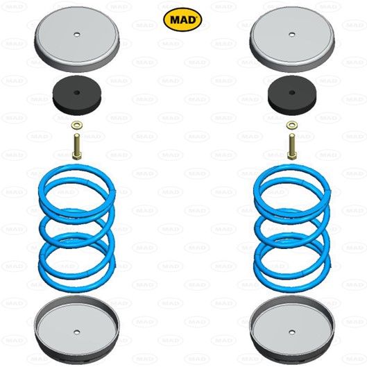 MAD Suspension Auxiliary Coil Springs MAXUS Deliver9 SV63C/D