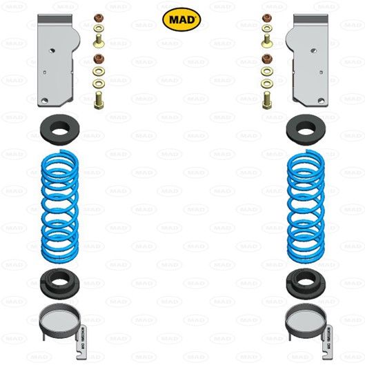 MAD Suspension Auxiliary Coil Springs ISUZU D-max III (BTF)