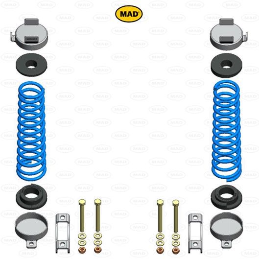 MAD Suspension Auxiliary Coil Springs IVECO Daily L/S VI