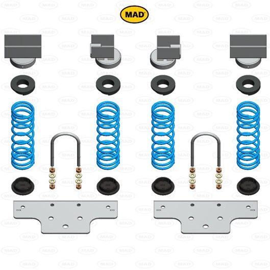 MAD Suspension Auxiliary Coil Springs MAXUS eDeliver3 SV3C