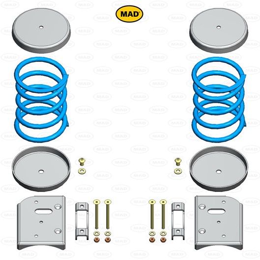 MAD Suspension Auxiliary Coil Springs FORD Transit 310. 330. 350 (V363)