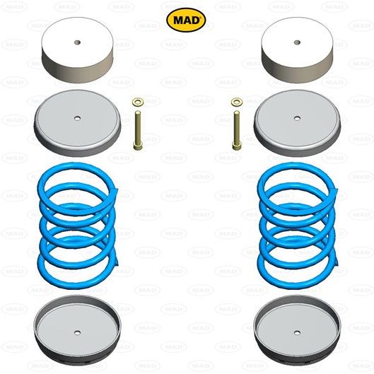 MAD Suspension Auxiliary Coil Springs FORD Transit 310. 330. 350 (V363)