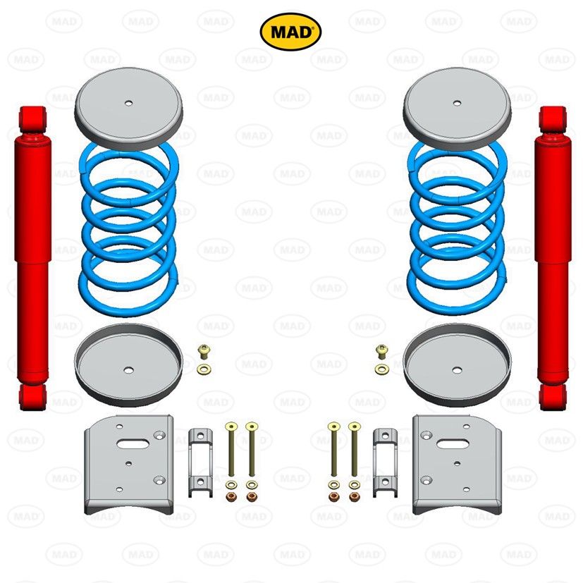 MAD Suspension Special Duty Coil Springs FORD Transit V363