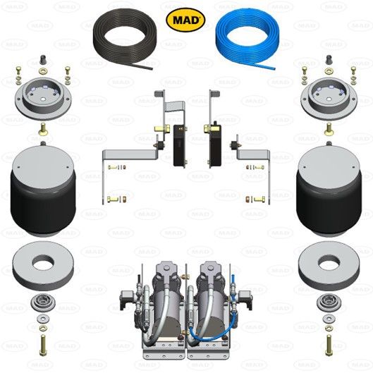 MAD Suspension Air Master Ultimate FORD Transit Connect V761. SKN