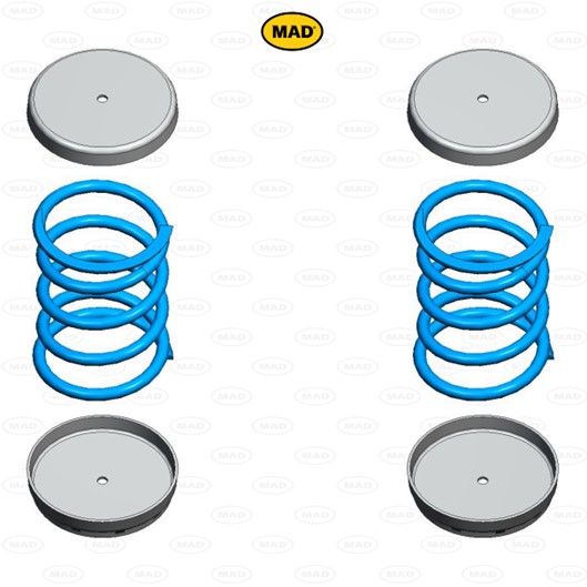 MAD Suspension Auxiliary Coil Springs FORD Transit Custom (V362)