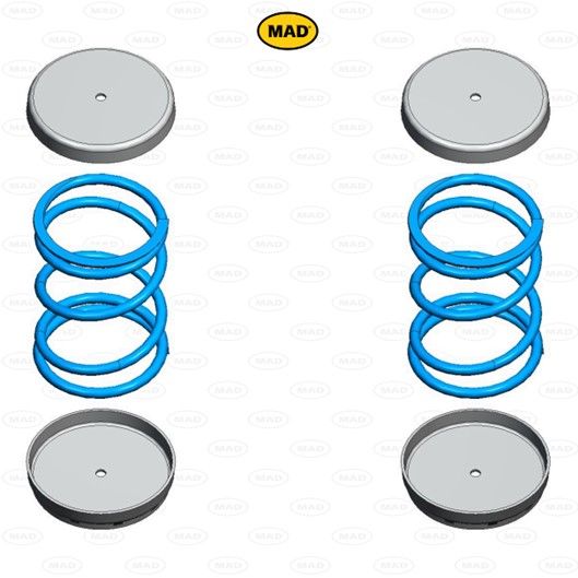 MAD Suspension Auxiliary Coil Springs FORD Transit Custom (V362)