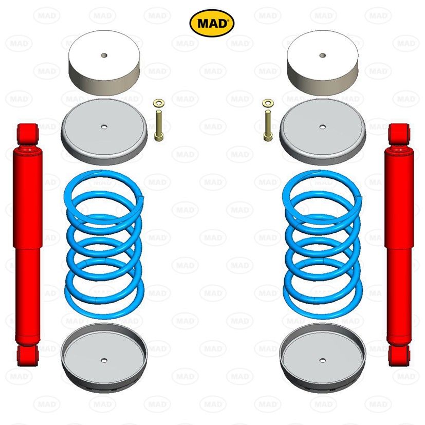 MAD Suspension Special Duty Coil Springs FORD Transit V363
