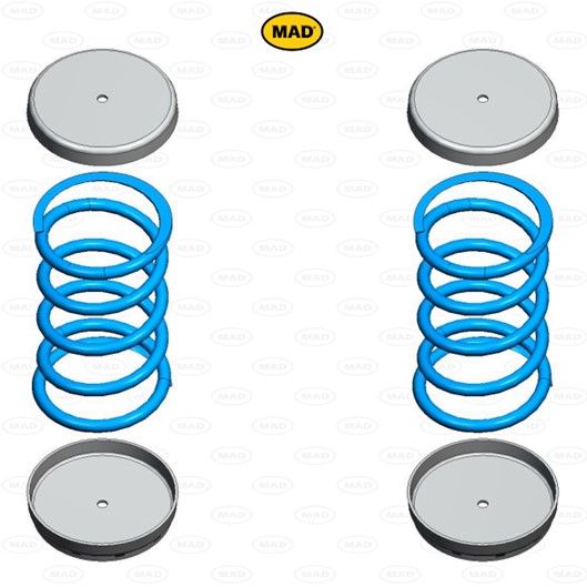 MAD Suspension Auxiliary Coil Springs FORD Transit Custom (V362)