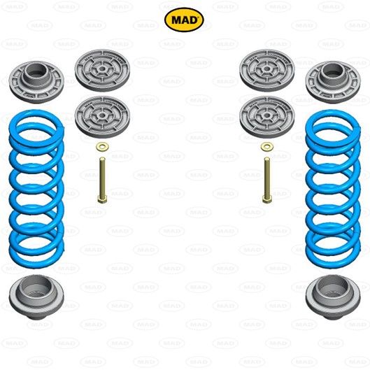 MAD Suspension Auxiliary Coil Springs FORD Transit V363. FCD. FDD
