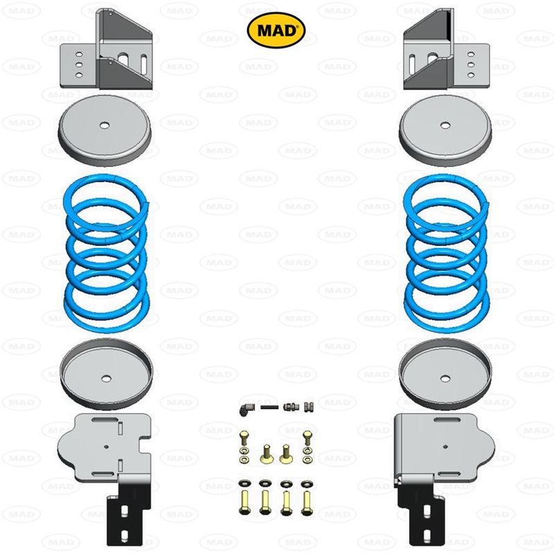 MAD Suspension Auxiliary Coil Springs FORD Transit 350._470. 500 (V363)