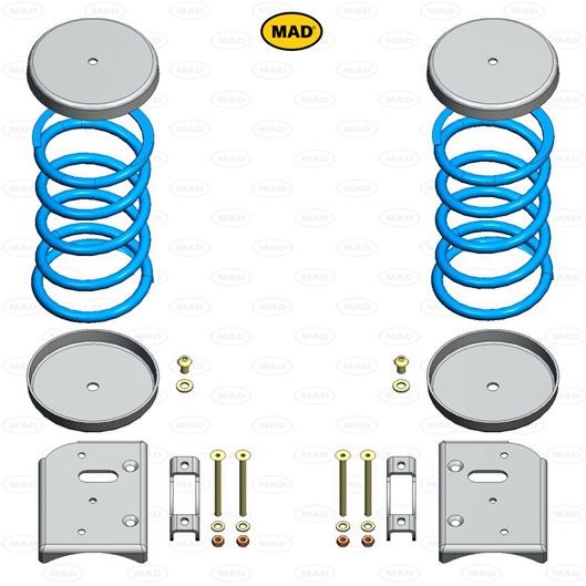 MAD Suspension Auxiliary Coil Springs FORD Transit 310. 330. 350 (V363)