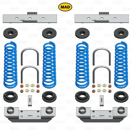 MAD Suspension Auxiliary Coil Springs FORD Transit 260. 280. 300 (FA)