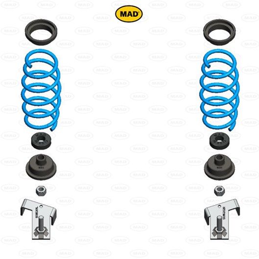 MAD Suspension Auxiliary Coil Springs CITROËN Xsara Picasso N68