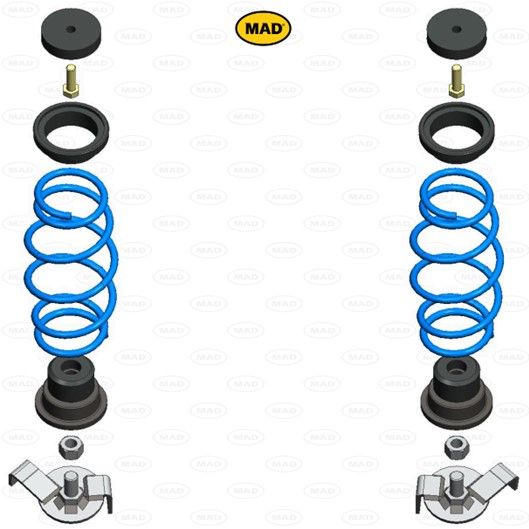 MAD Suspension Auxiliary Coil Springs CITROËN Xsara N2