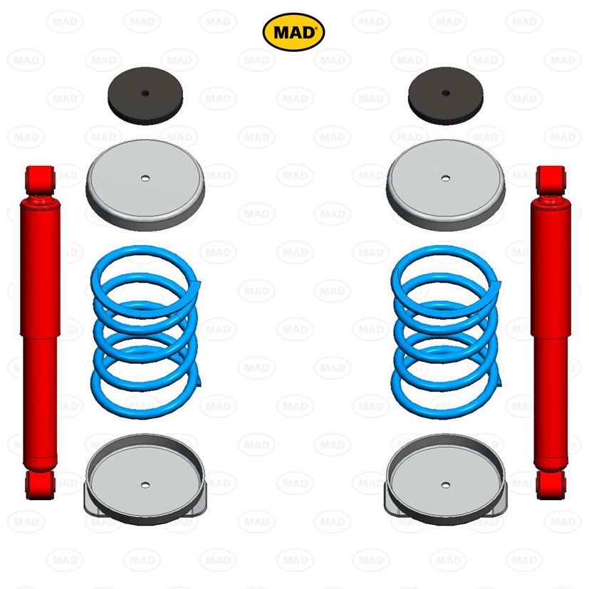 MAD Suspension Special Duty Coil Springs FIAT Ducato 250. 290