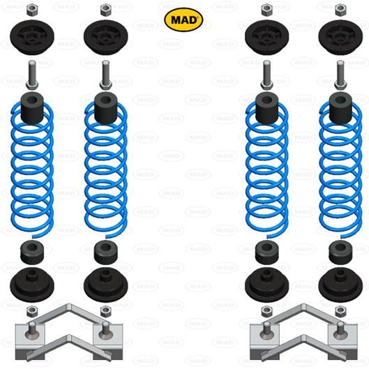 MAD Suspension Auxiliary Coil Springs CITROËN C25