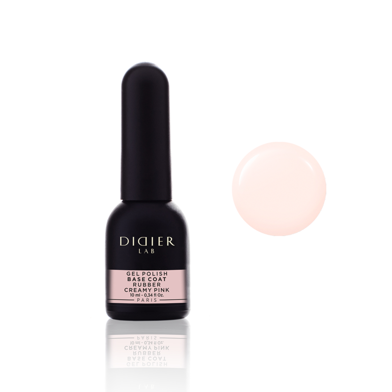 Rubber Base Coat,  CREAMY PINK, 10ml