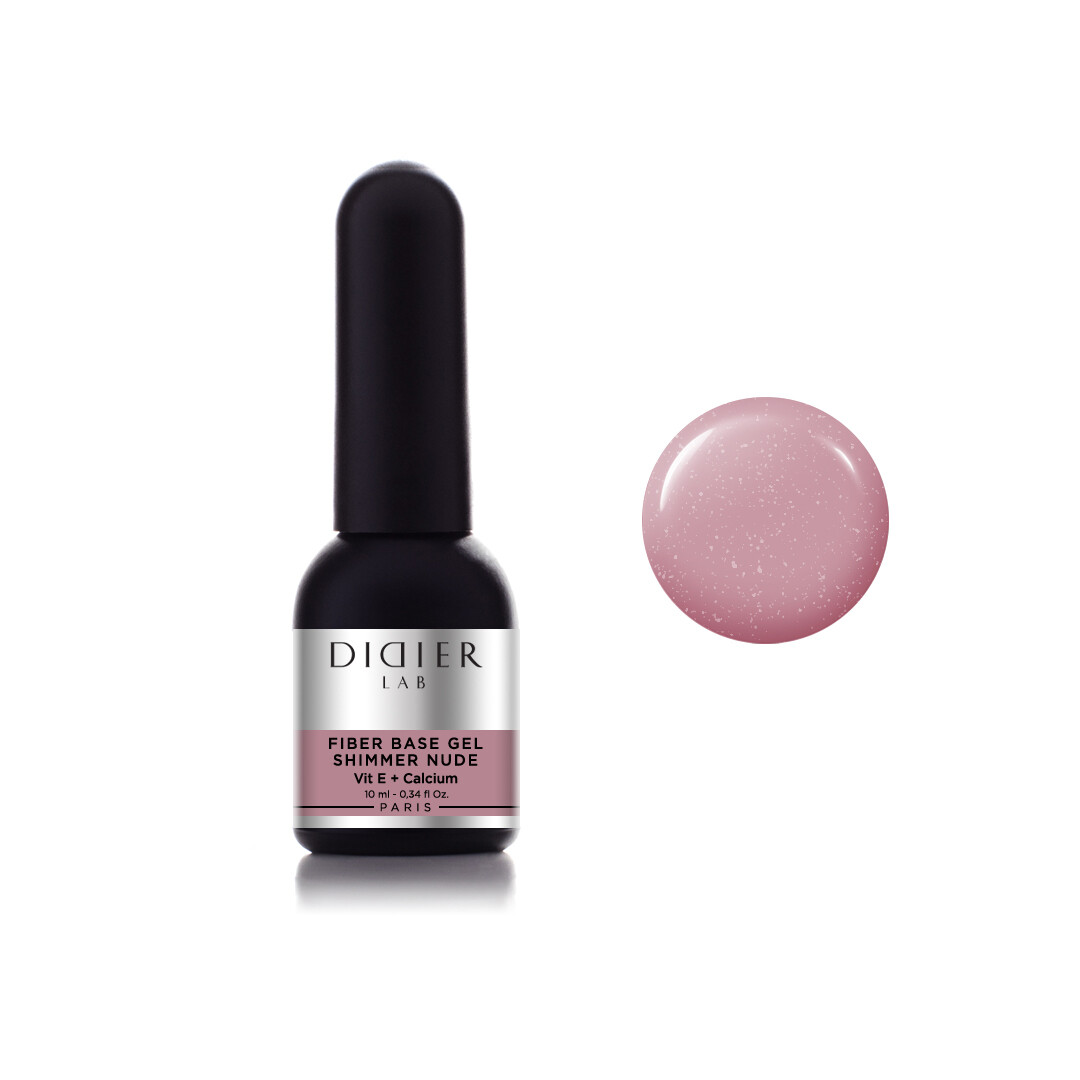 Fiber Base Coat &quot;Didier Lab&quot;, SHIMMER NUDE, 10ml