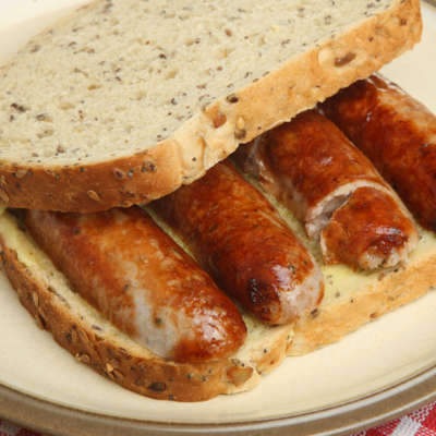 Turkey Sausage and Cheese Sandwich