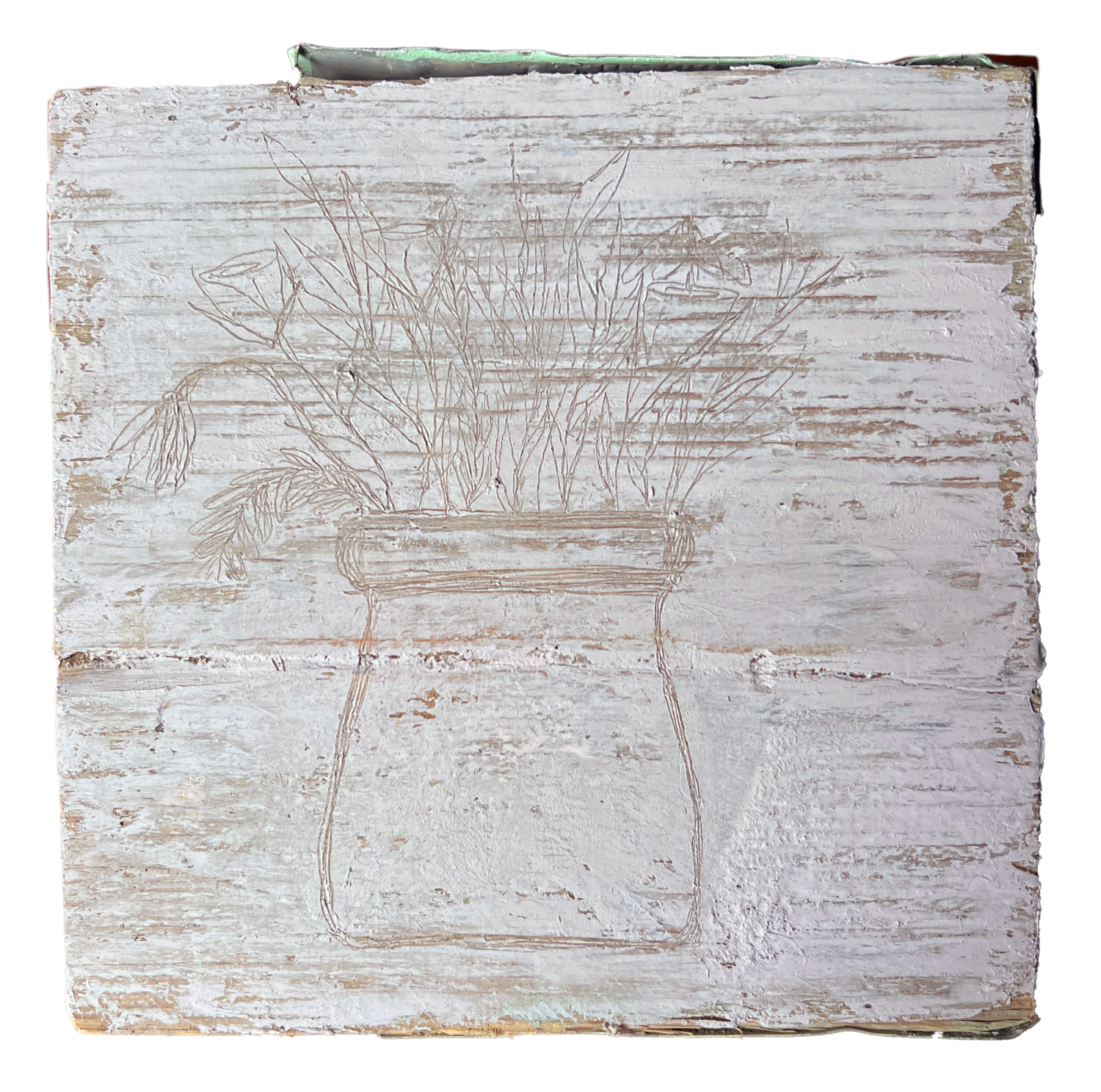 &#39;august bouquet&#39; (2023) - original painting on scaffold board