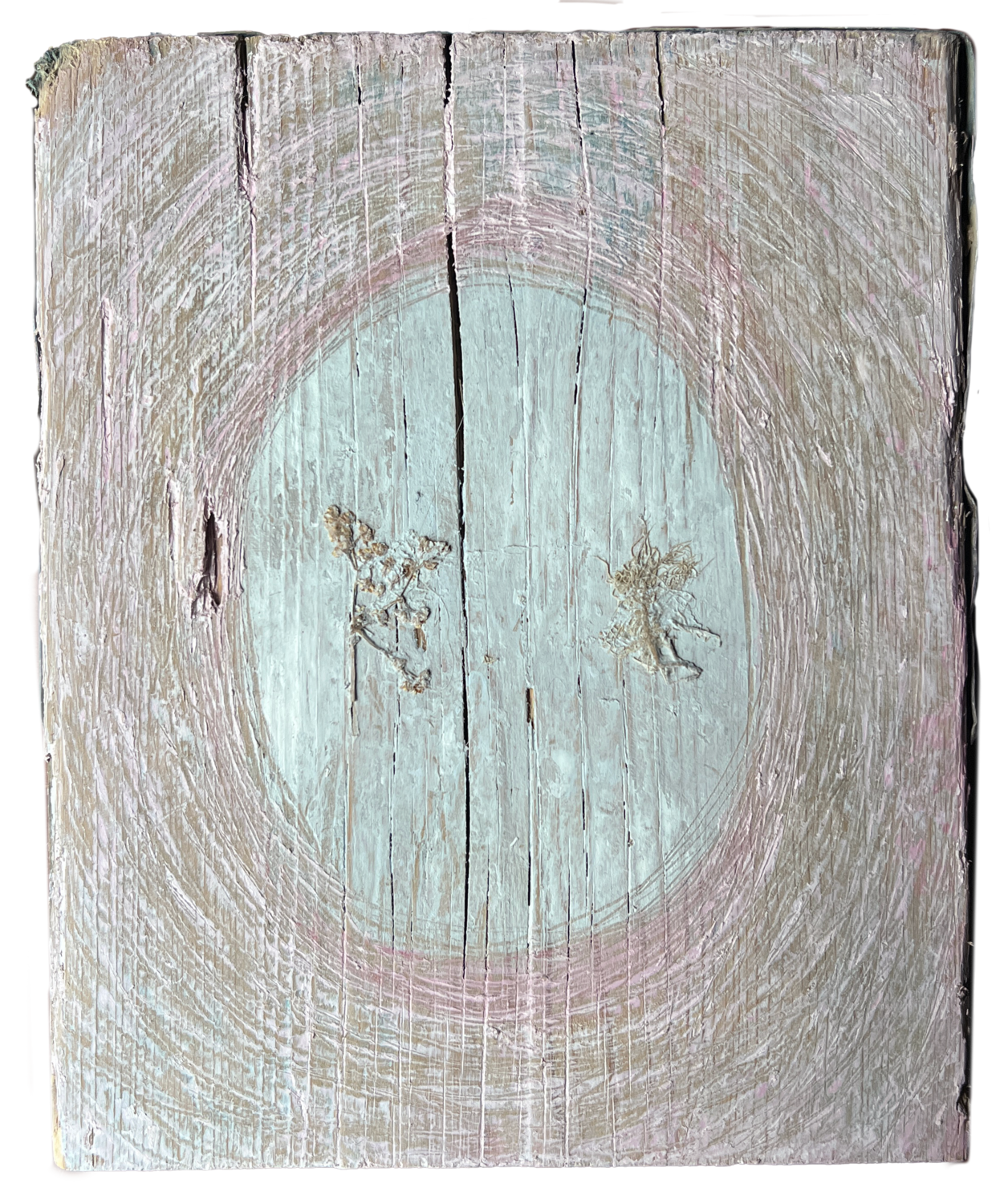 &#39;the lovers&#39; (2023) - original painting on scaffold board