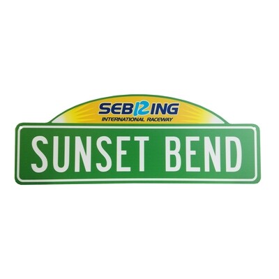 Street Sign w/top - Sunset Bend