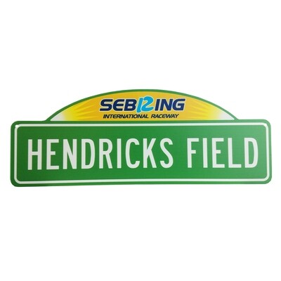 Street Sign w/top-Hendricks Field