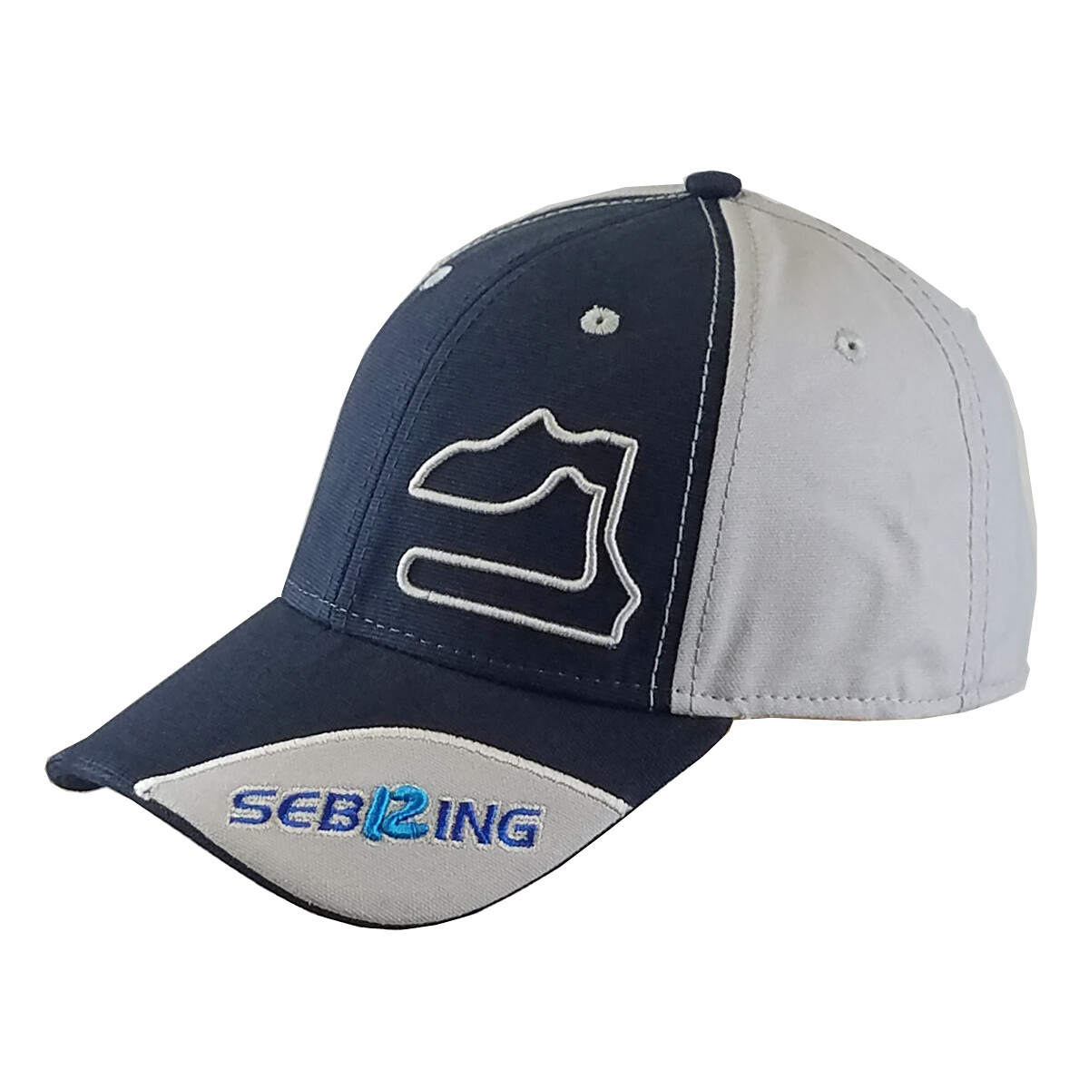 Sebring Track Outline Hat - Navy/Grey