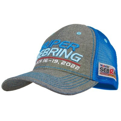 2022 SuperSebring Hat-Grey/Turquoise