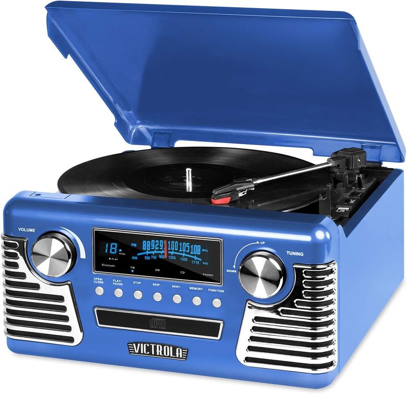 Tocadisco Haley Marca Victrola Azul