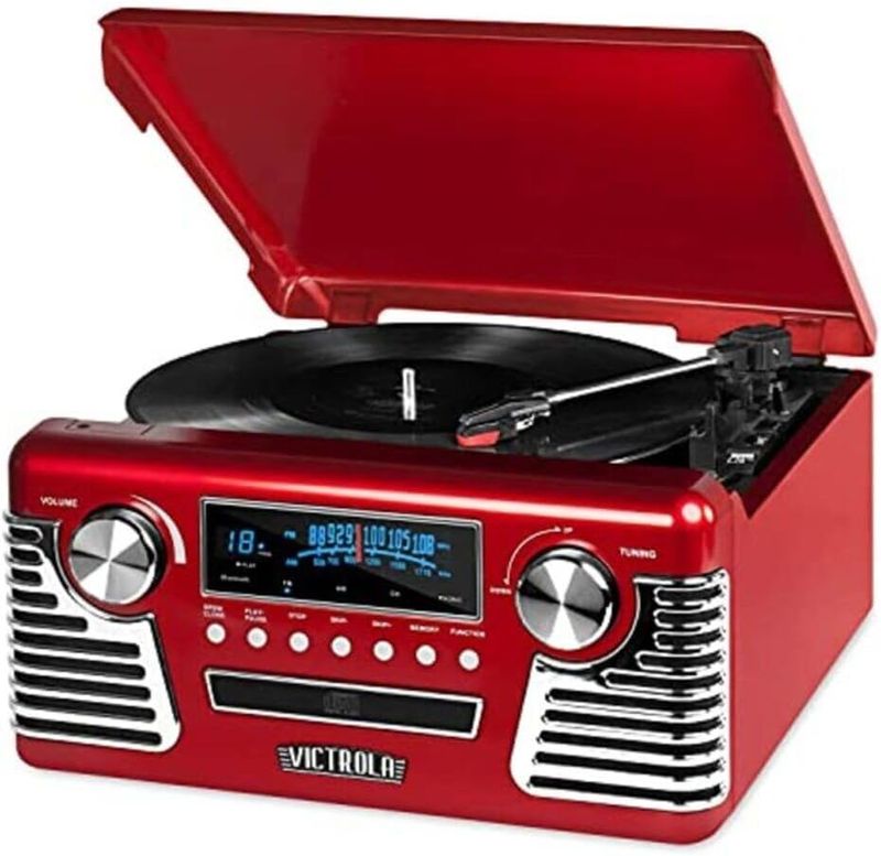 Tocadisco Haley Marca Victrola Rojo