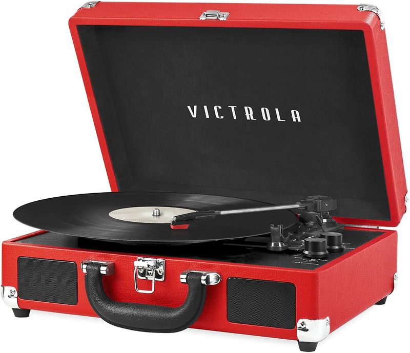 Tocadisco 2 en 1 Marca Victrola Rojo