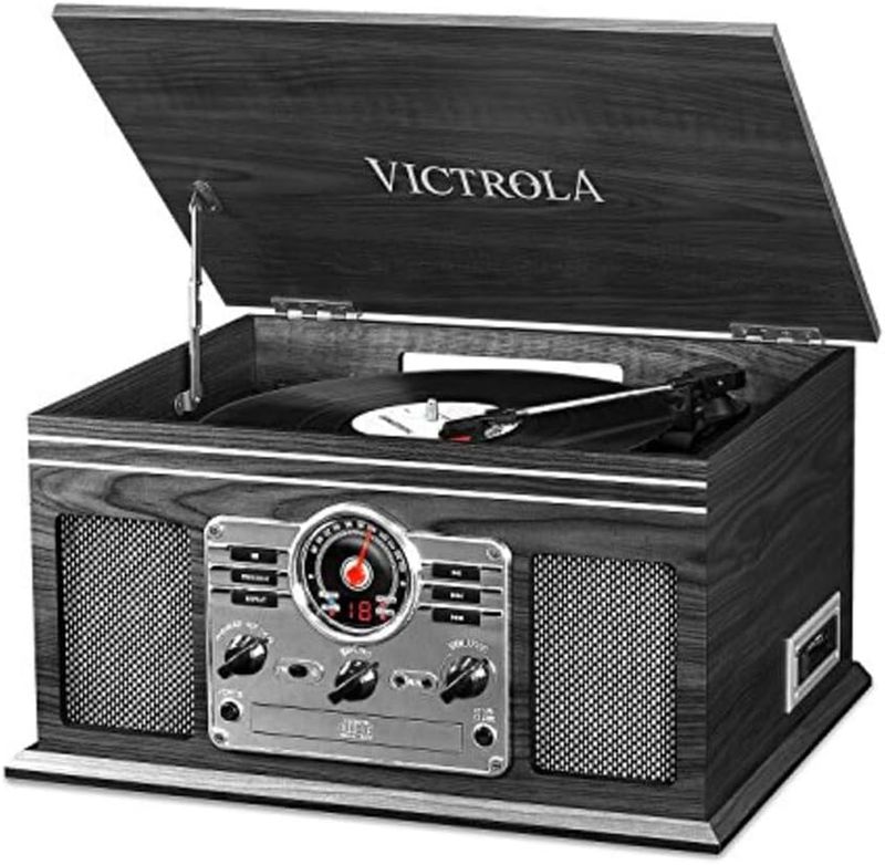 Tocadisco Quincy Marca Victrola Gris