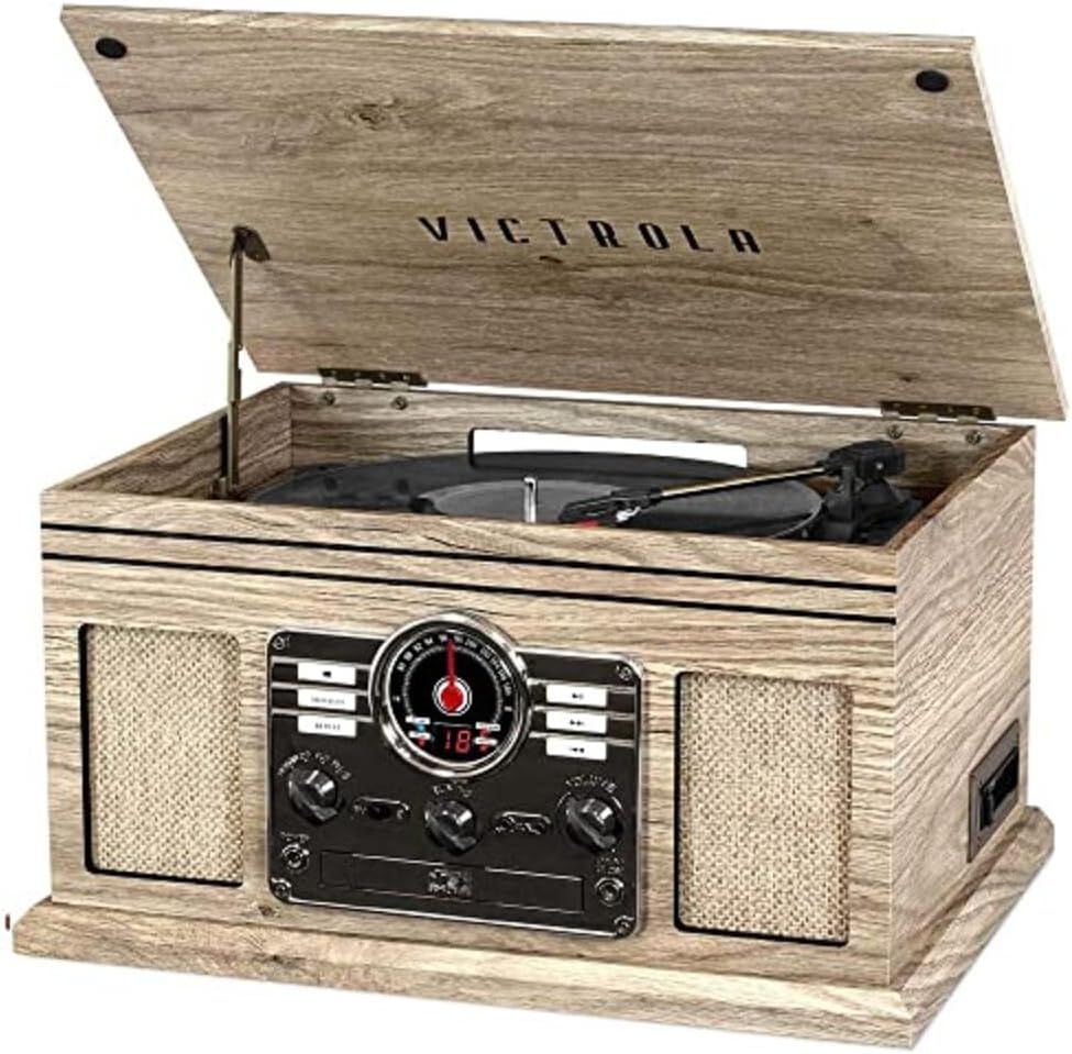 Tocadisco Quincy Marca Victrola Beige